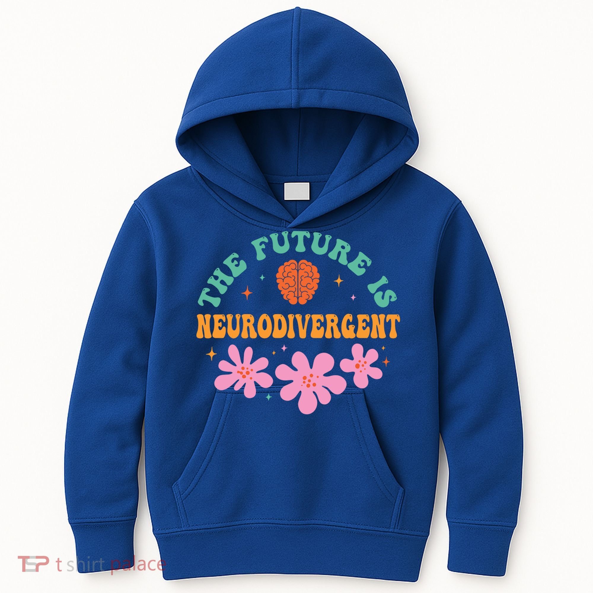 Future Is Neurodivergent Neurodiversity Autism Cute Gift Kids Hoodie
