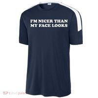 Funny Im Nicer Than My Face Looks Sport-Tek Competitor United Soccer Jersey thumb 2