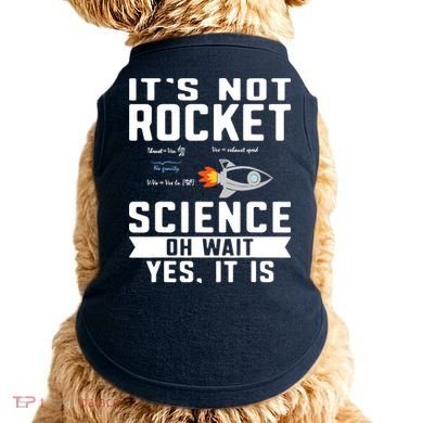 Funny Its Not Rocket Science Aerospace Engineer Equation Doggie Tank