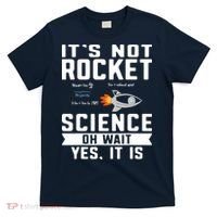 Funny Its Not Rocket Science Aerospace Engineer Equation T-Shirt thumb 0