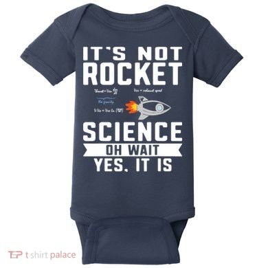 Funny Its Not Rocket Science Aerospace Engineer Equation Baby Bodysuit