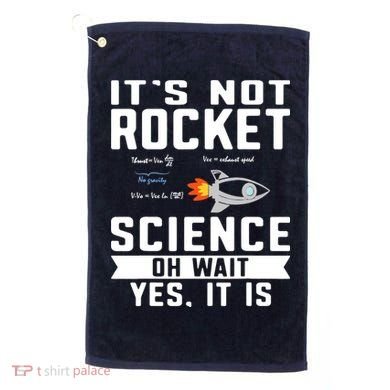 Funny Its Not Rocket Science Aerospace Engineer Equation Golf Towel