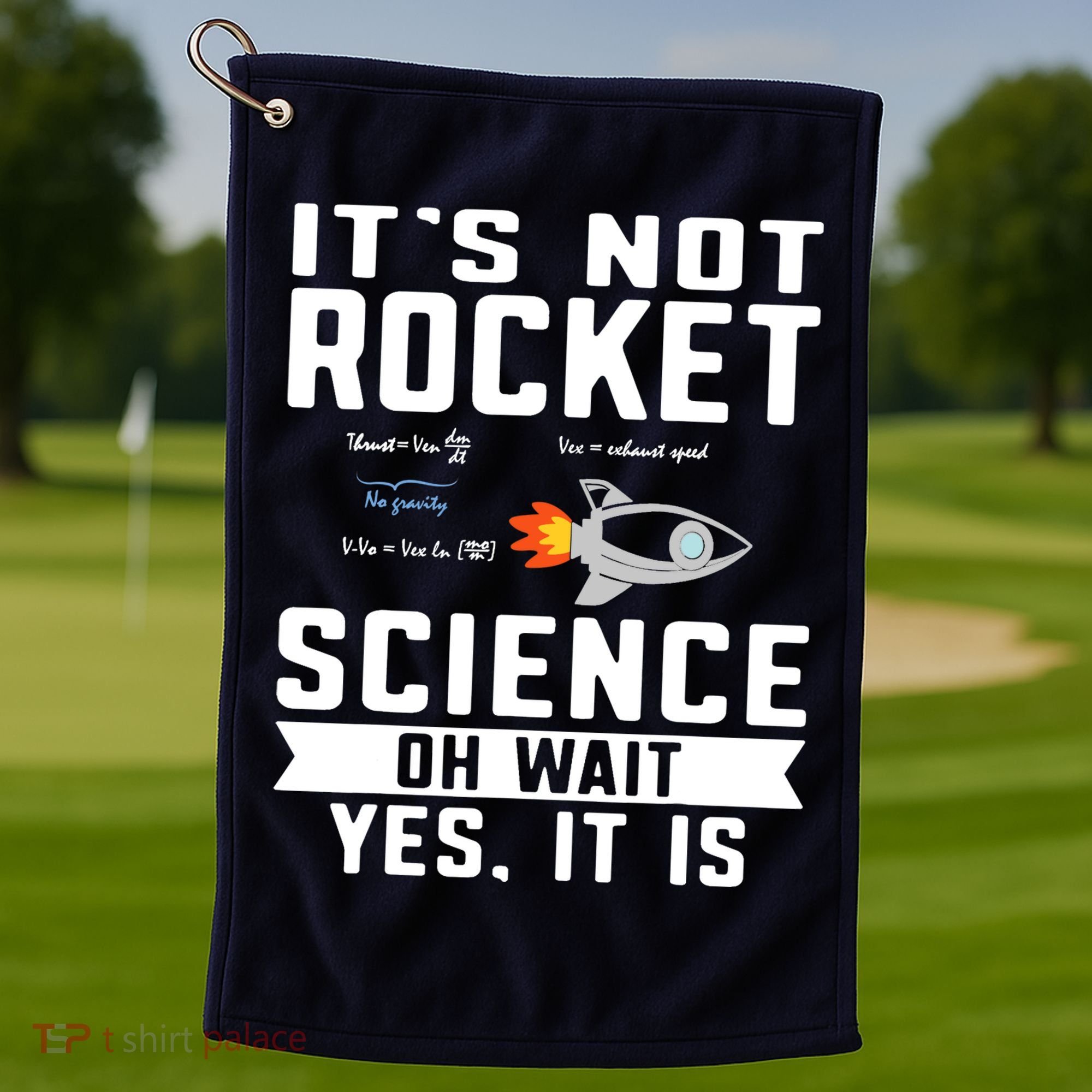 Funny Its Not Rocket Science Aerospace Engineer Equation Golf Towel