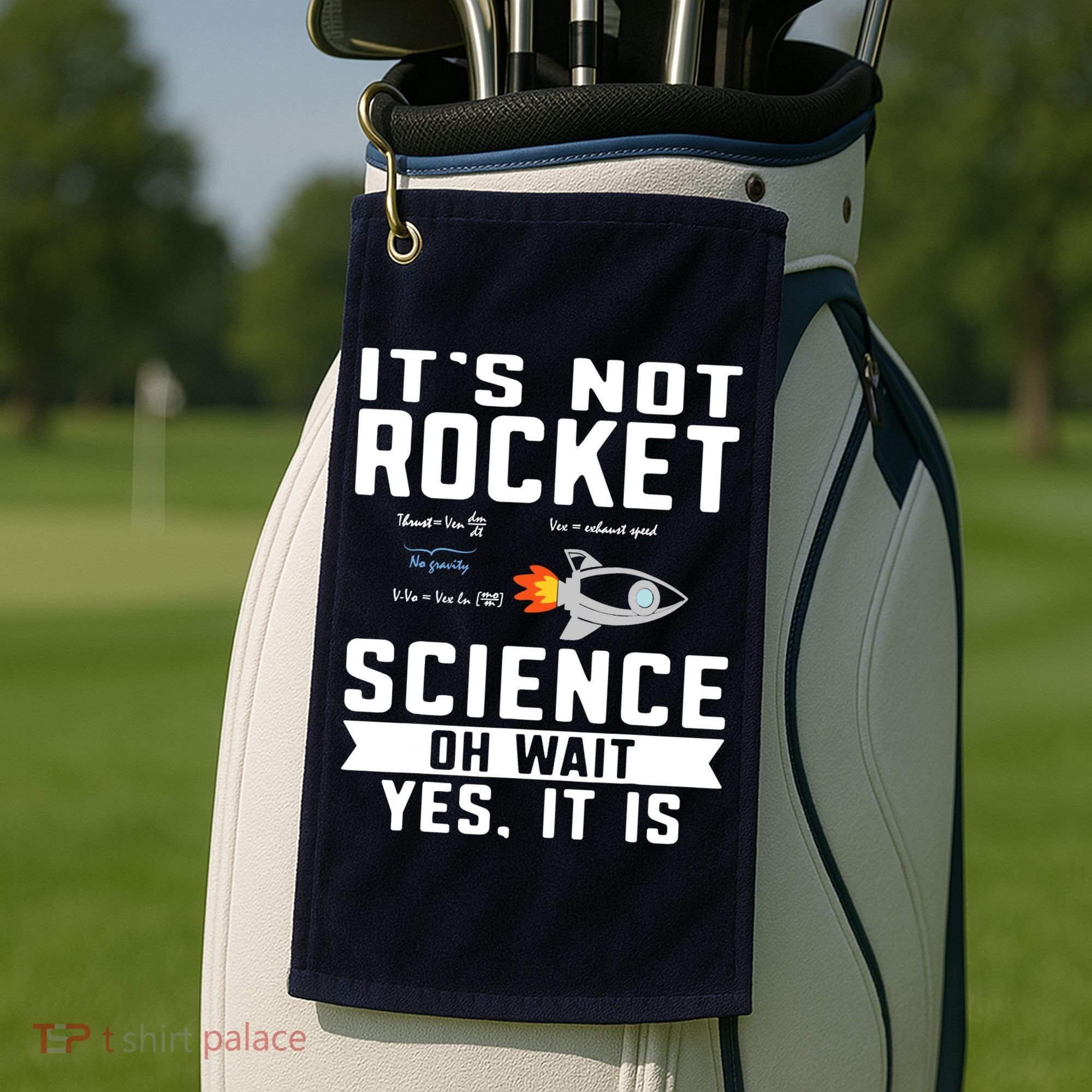 Funny Its Not Rocket Science Aerospace Engineer Equation Golf Towel