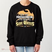 Funny I'm Not Procrastinating I'm Doing SIde Quest Dungeon And Dragons Fan Women's Sweatshirt thumb 0