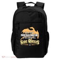 Funny I'm Not Procrastinating I'm Doing SIde Quest Dungeon And Dragons Fan Backpack thumb 0