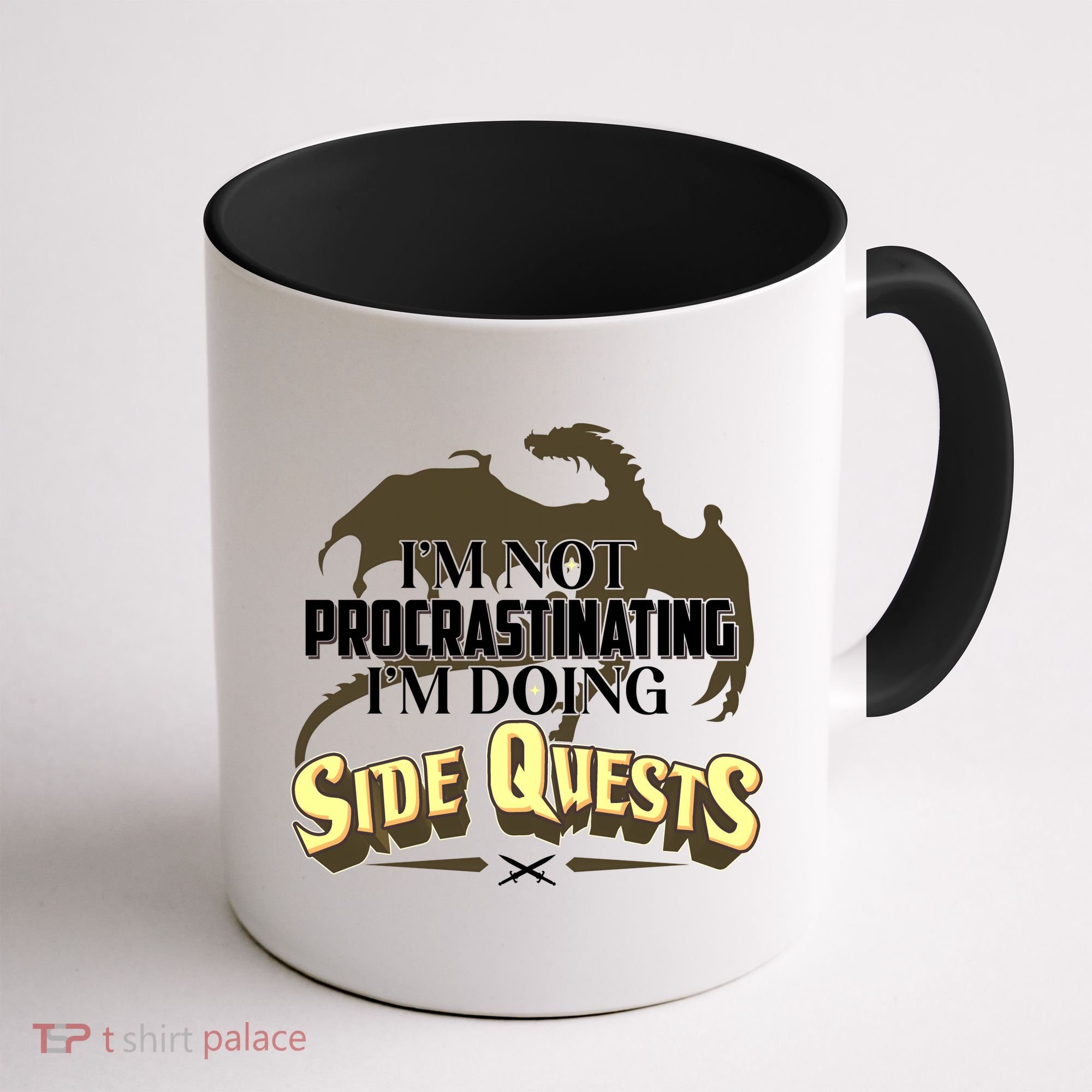 Funny I'm Not Procrastinating I'm Doing SIde Quest Dungeon And Dragons Fan Coffee Mug