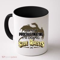 Funny I'm Not Procrastinating I'm Doing SIde Quest Dungeon And Dragons Fan Coffee Mug thumb 0