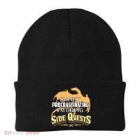 Funny I'm Not Procrastinating I'm Doing SIde Quest Dungeon And Dragons Fan Beanie thumb 0