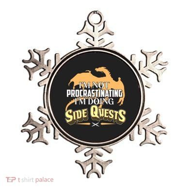 Funny I'm Not Procrastinating I'm Doing SIde Quest Dungeon And Dragons Fan Ornament