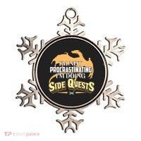 Funny I'm Not Procrastinating I'm Doing SIde Quest Dungeon And Dragons Fan Ornament thumb 0
