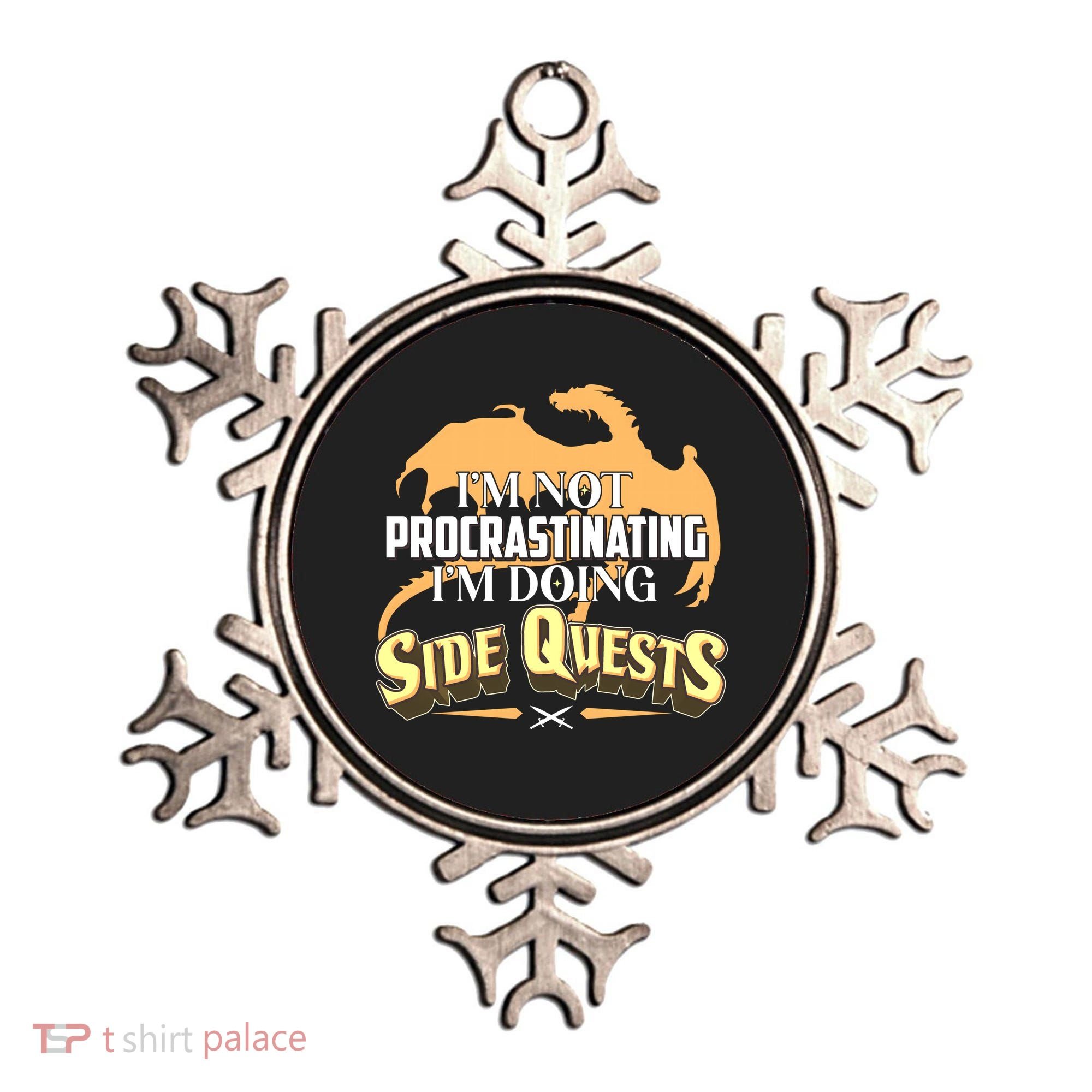 Funny I'm Not Procrastinating I'm Doing SIde Quest Dungeon And Dragons Fan Ornament