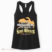 Funny I'm Not Procrastinating I'm Doing SIde Quest Dungeon And Dragons Fan Women's Tank Top thumb 0