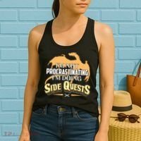 Funny I'm Not Procrastinating I'm Doing SIde Quest Dungeon And Dragons Fan Women's Tank Top thumb 2