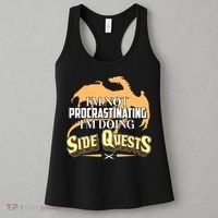 Funny I'm Not Procrastinating I'm Doing SIde Quest Dungeon And Dragons Fan Women's Tank Top thumb 3