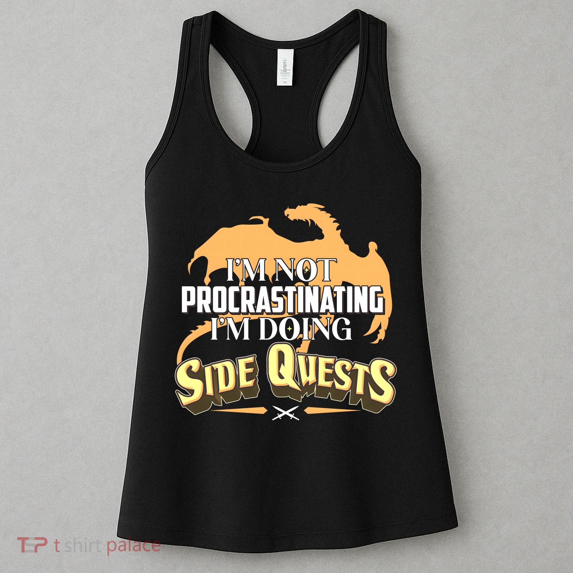 Funny I'm Not Procrastinating I'm Doing SIde Quest Dungeon And Dragons Fan Women's Tank Top