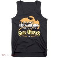 Funny I'm Not Procrastinating I'm Doing SIde Quest Dungeon And Dragons Fan Tank Top thumb 0