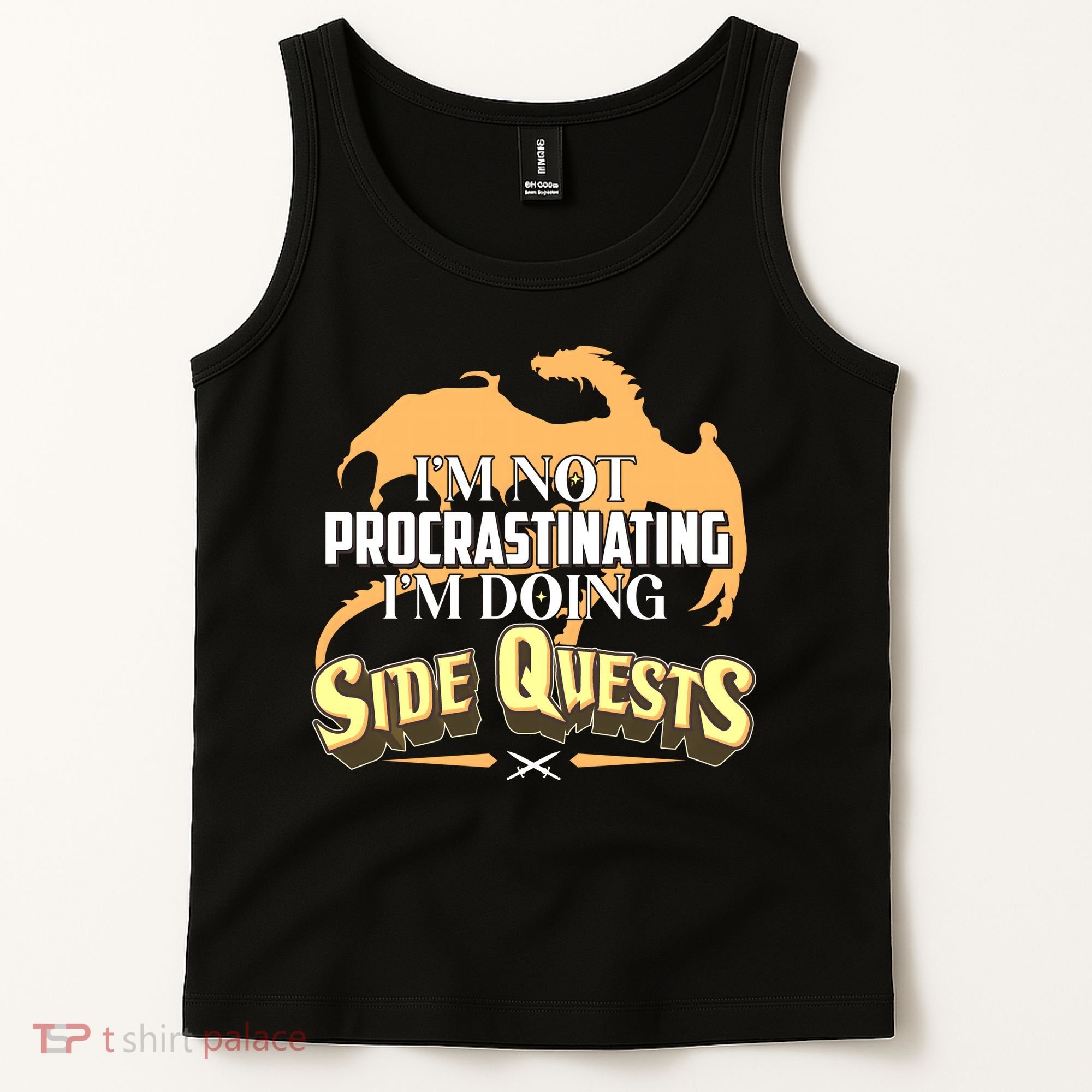 Funny I'm Not Procrastinating I'm Doing SIde Quest Dungeon And Dragons Fan Tank Top