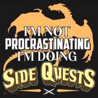 Funny I'm Not Procrastinating I'm Doing SIde Quest Dungeon And Dragons Fan Tank Top thumb 6