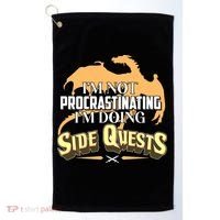 Funny I'm Not Procrastinating I'm Doing SIde Quest Dungeon And Dragons Fan Golf Towel thumb 0