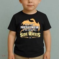 Funny I'm Not Procrastinating I'm Doing SIde Quest Dungeon And Dragons Fan Toddler T-Shirt thumb 2