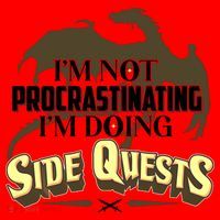 Funny I'm Not Procrastinating I'm Doing SIde Quest Dungeon And Dragons Fan Santa Hat thumb 1