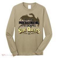 Funny I'm Not Procrastinating I'm Doing SIde Quest Dungeon And Dragons Fan Long Sleeve Shirt thumb 0