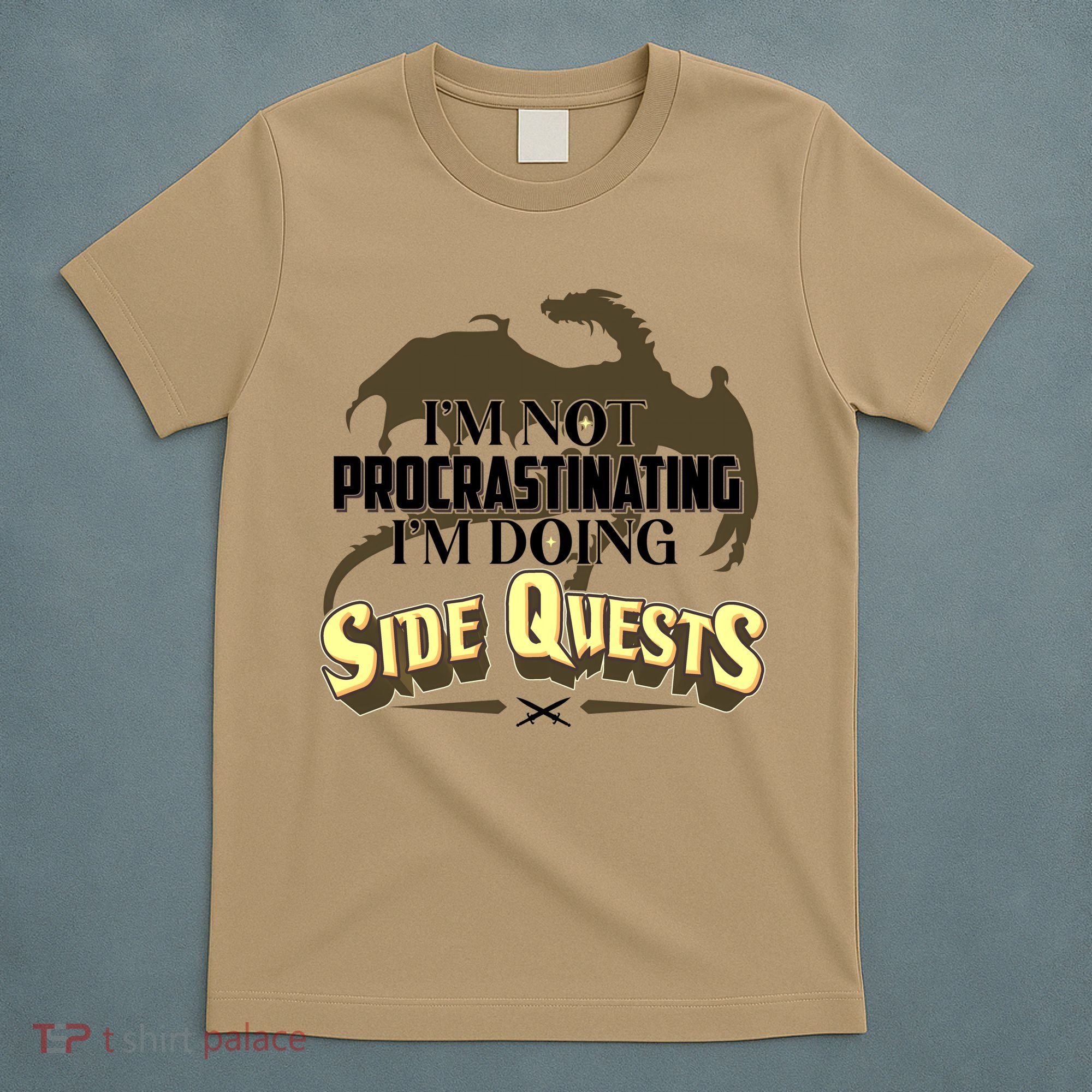 Funny I'm Not Procrastinating I'm Doing SIde Quest Dungeon And Dragons Fan T-Shirt