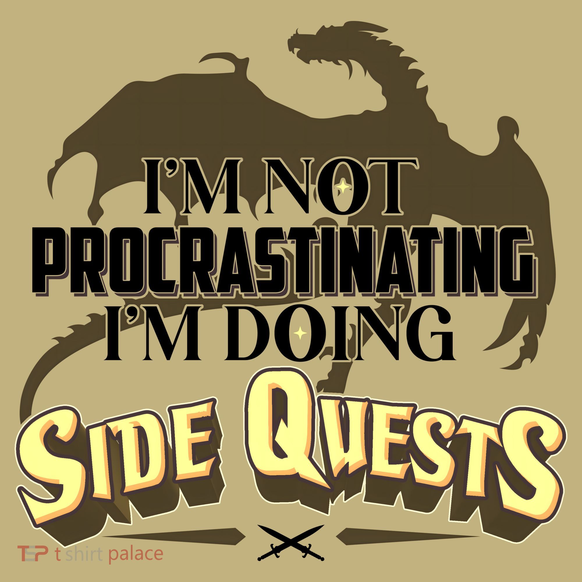 Funny I'm Not Procrastinating I'm Doing SIde Quest Dungeon And Dragons Fan Polo