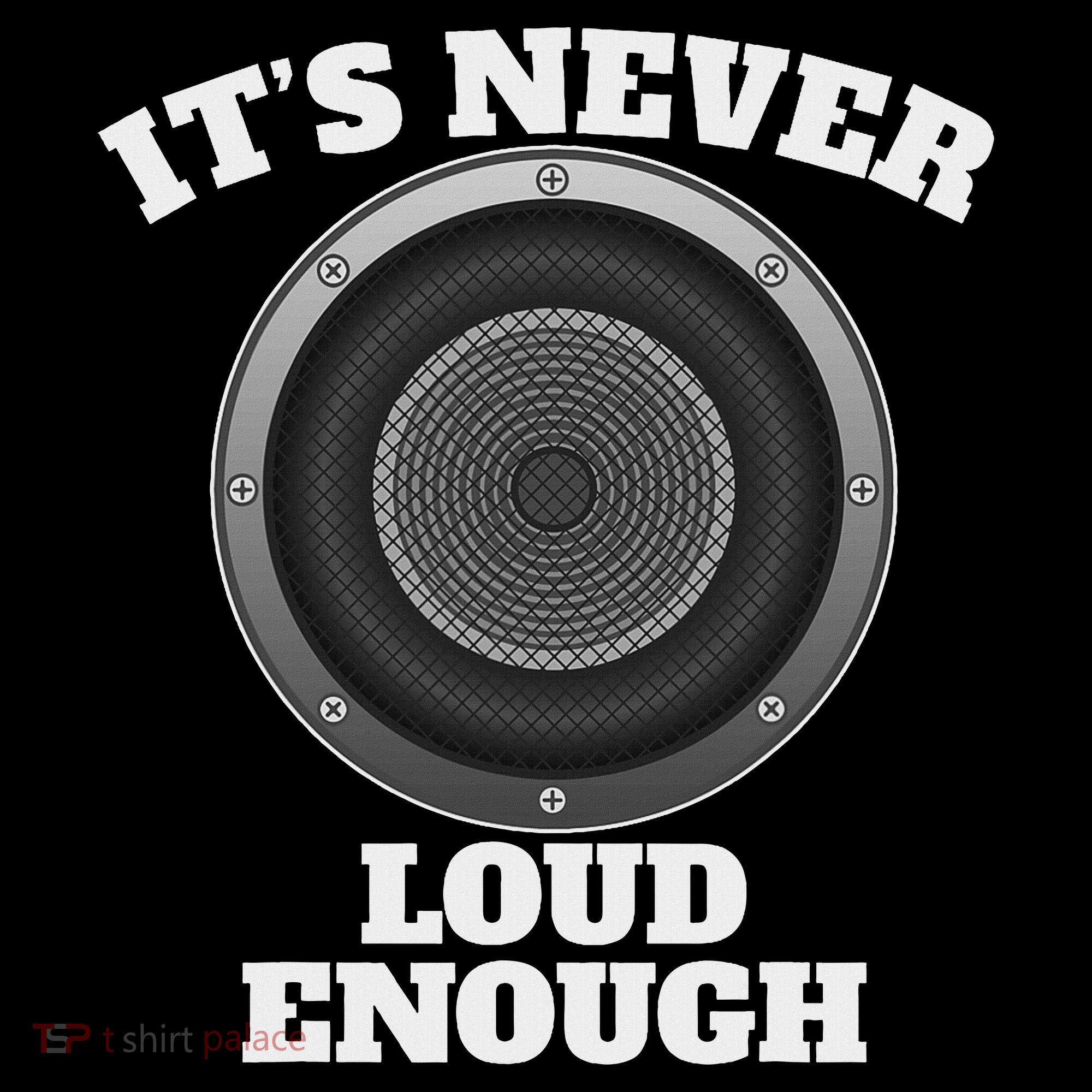 Funny It's Never Loud Enough Car Audio Subwoofer Gift Women's Hoodie