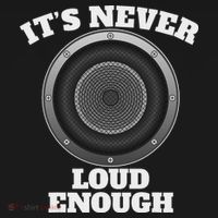 Funny It's Never Loud Enough Car Audio Subwoofer Gift Baby Bodysuit thumb 2