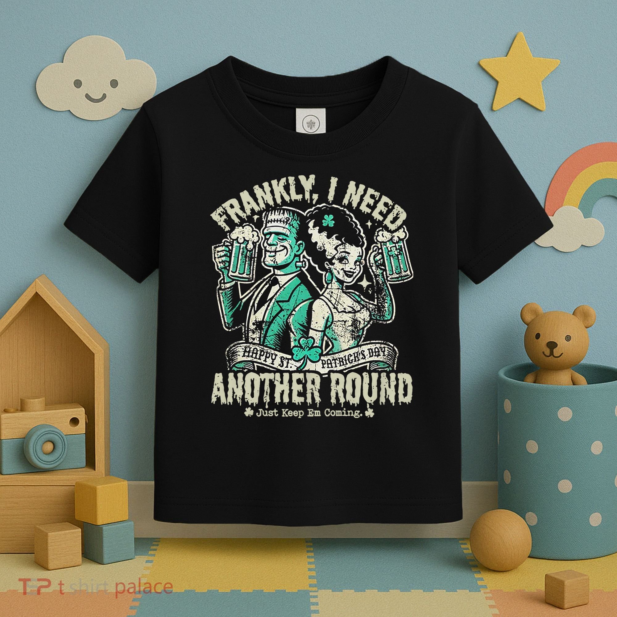Frankly I Need Another Round Drinking Toddler T-Shirt