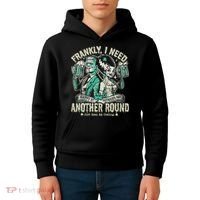 Frankly I Need Another Round Drinking Kids Hoodie thumb 4
