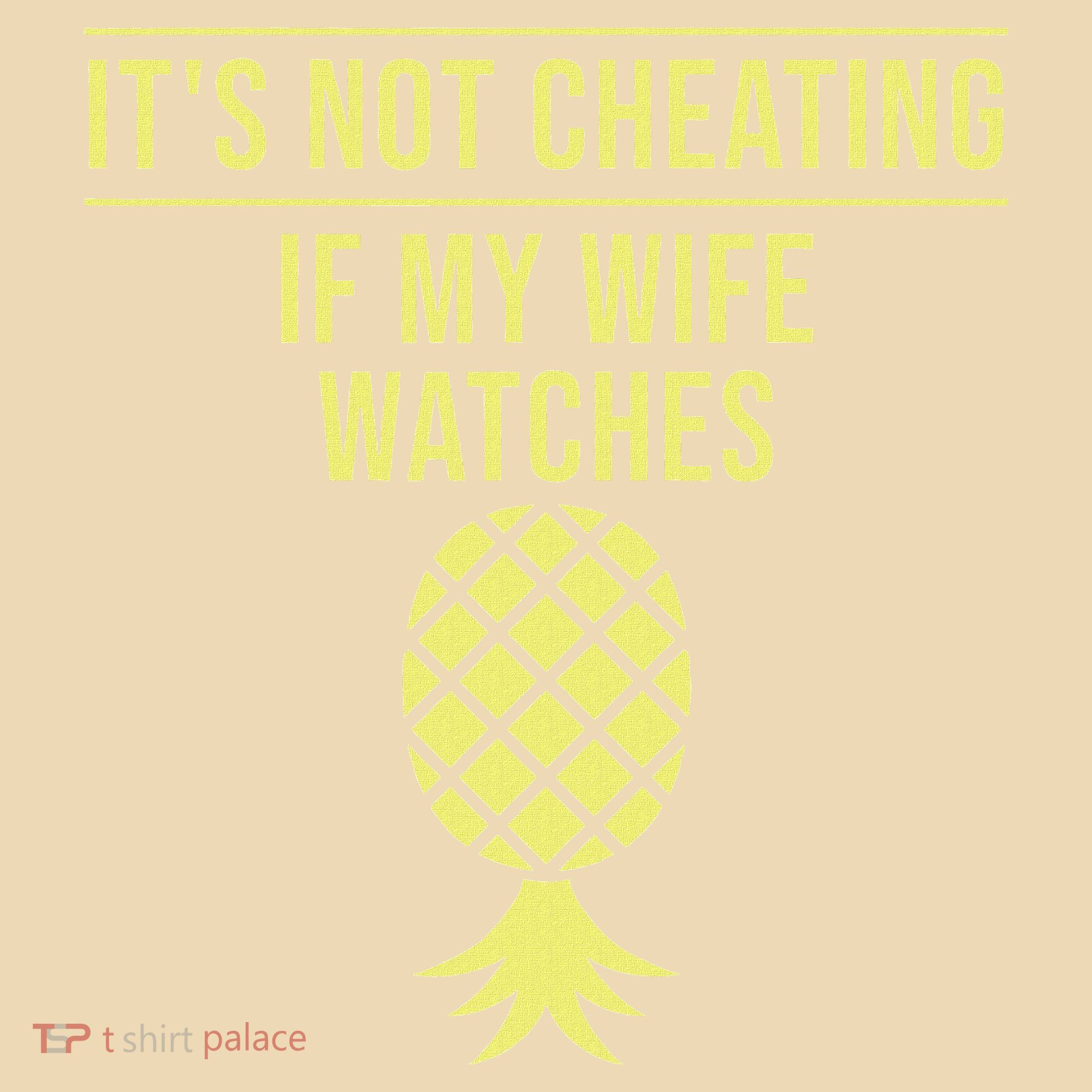 Funny ItS Not Cheating If My Wife Watches Gift Husbands Tote Bag