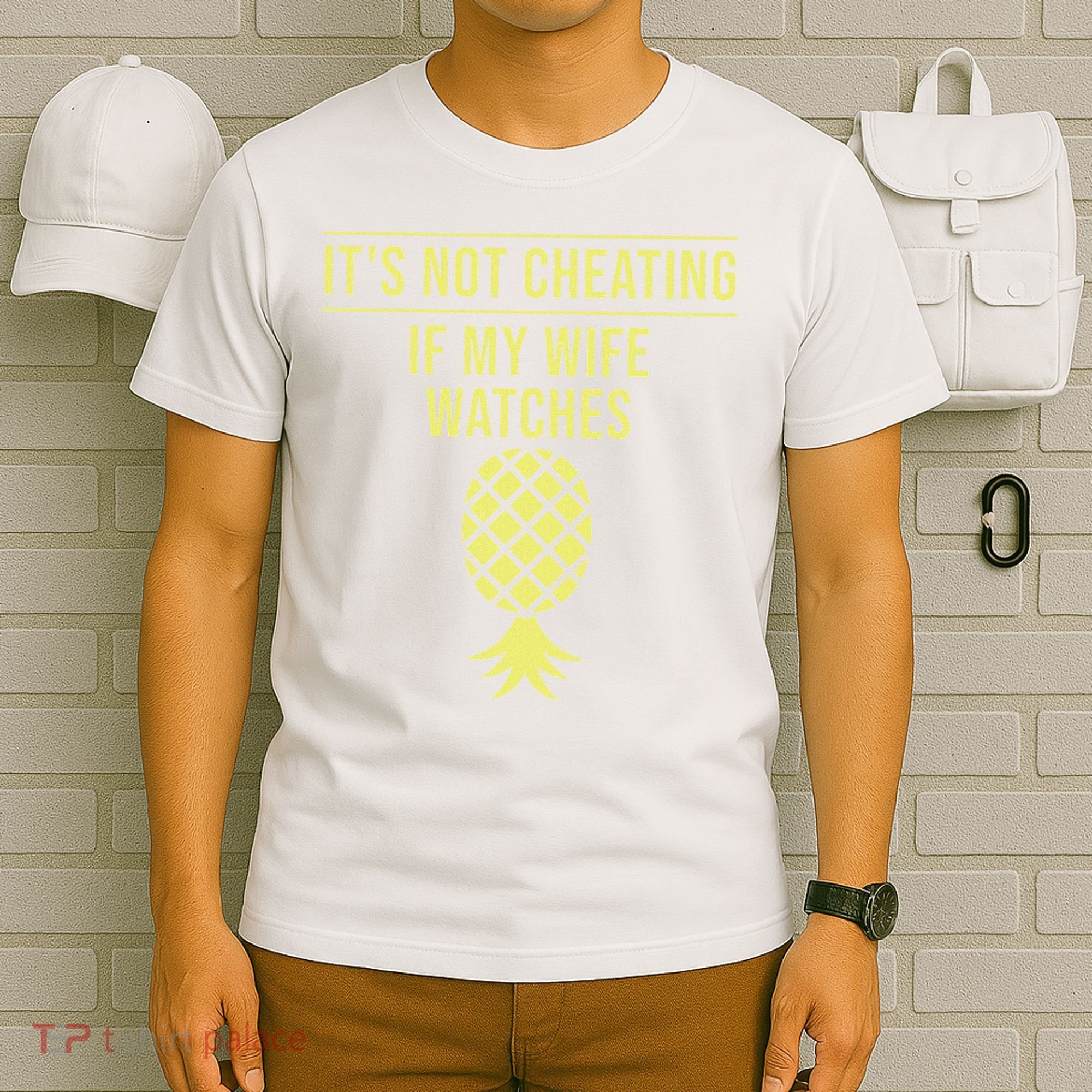 Funny ItS Not Cheating If My Wife Watches Gift Husbands T-Shirt