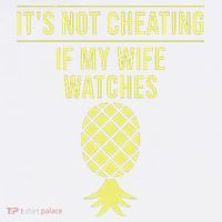 Funny ItS Not Cheating If My Wife Watches Gift Husbands Polo thumb 3