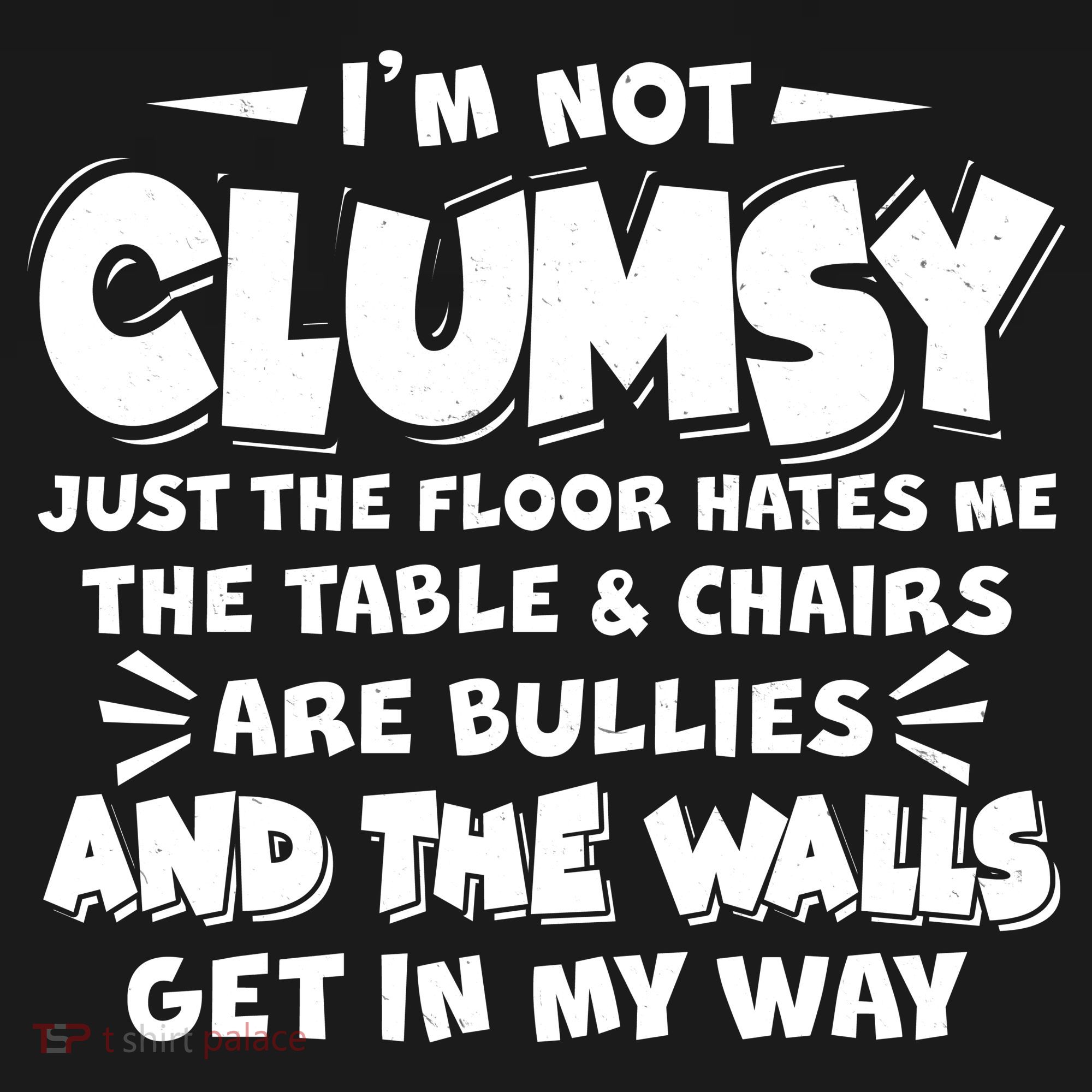 Funny I'm Not Clumsy USA-Made Doggie Bandana