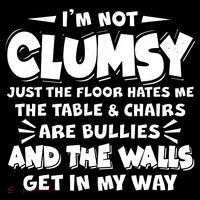 Funny I'm Not Clumsy Ornament thumb 1