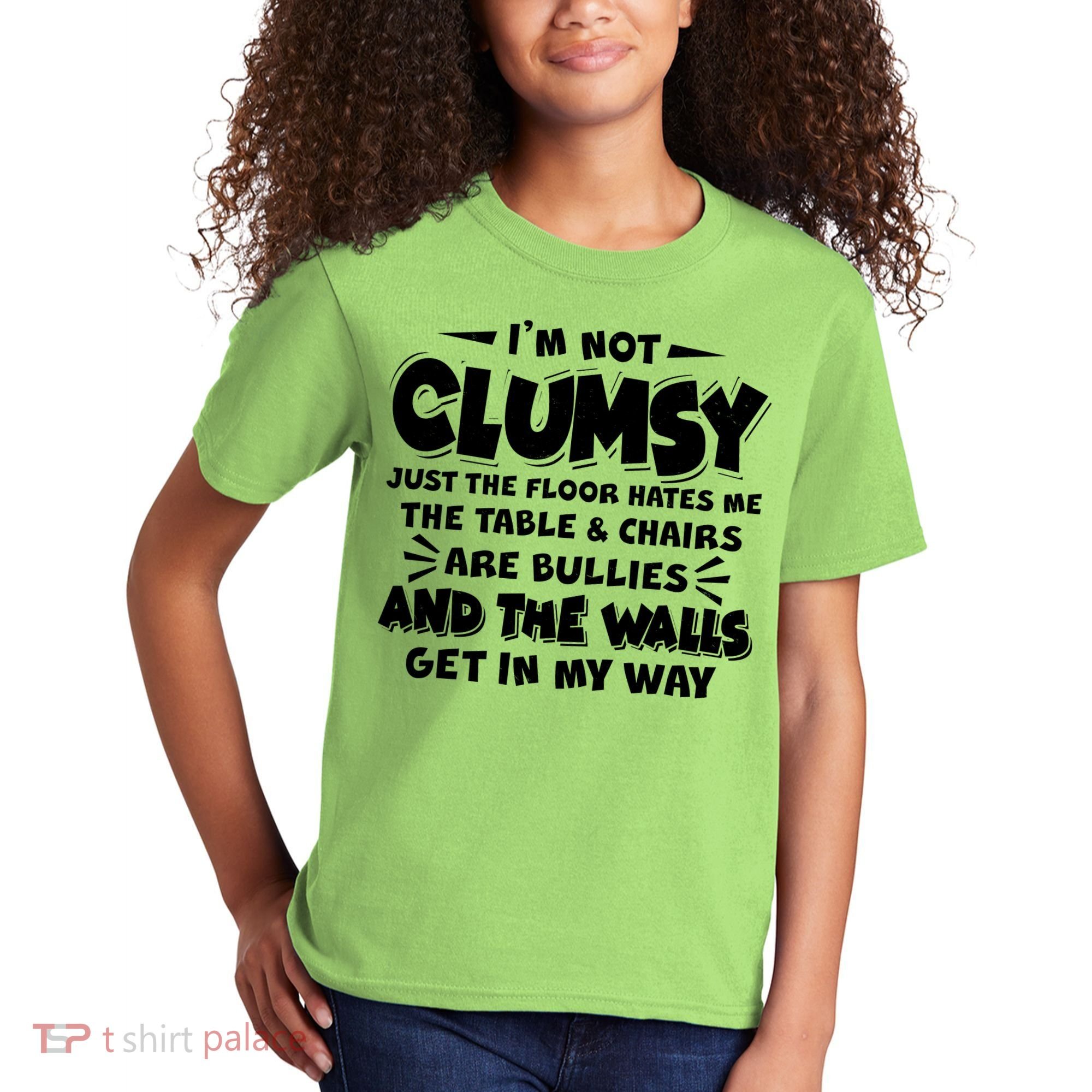Funny I'm Not Clumsy Kids T-Shirt