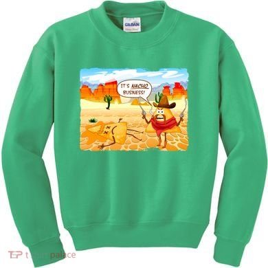 Funny It's Nacho Business Kids Sweatshirt