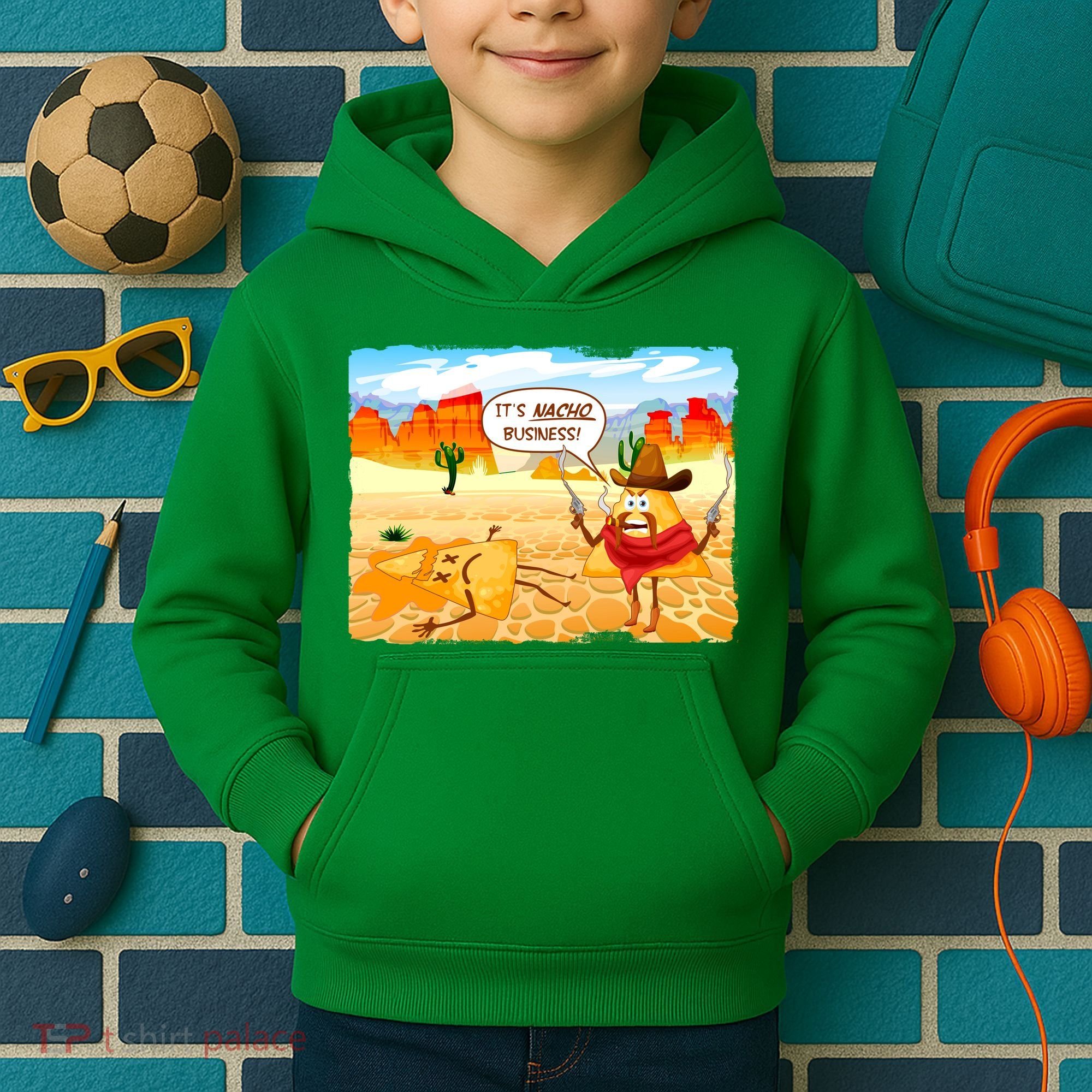 Funny It's Nacho Business Kids Hoodie