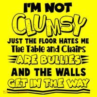 Funny Im Not Clumsy Long Sleeve Shirt thumb 2