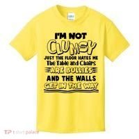Funny Im Not Clumsy Kids T-Shirt thumb 0