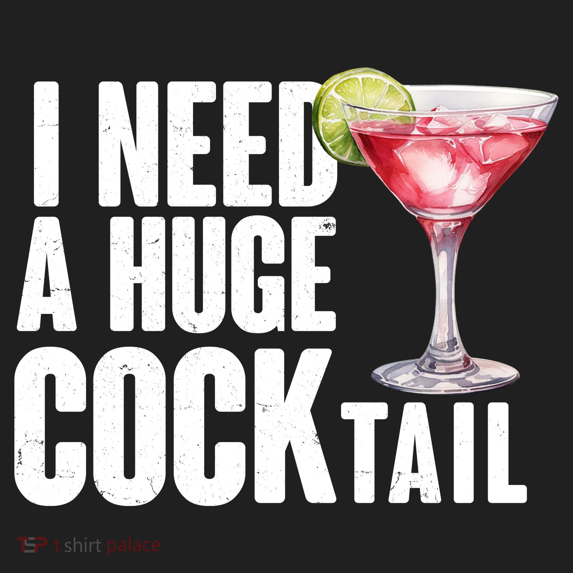 Funny I Need A Huge Cocktail Drink Humor Women's Sweatshirt