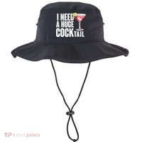 Funny I Need A Huge Cocktail Drink Humor Bucket Hat thumb 0