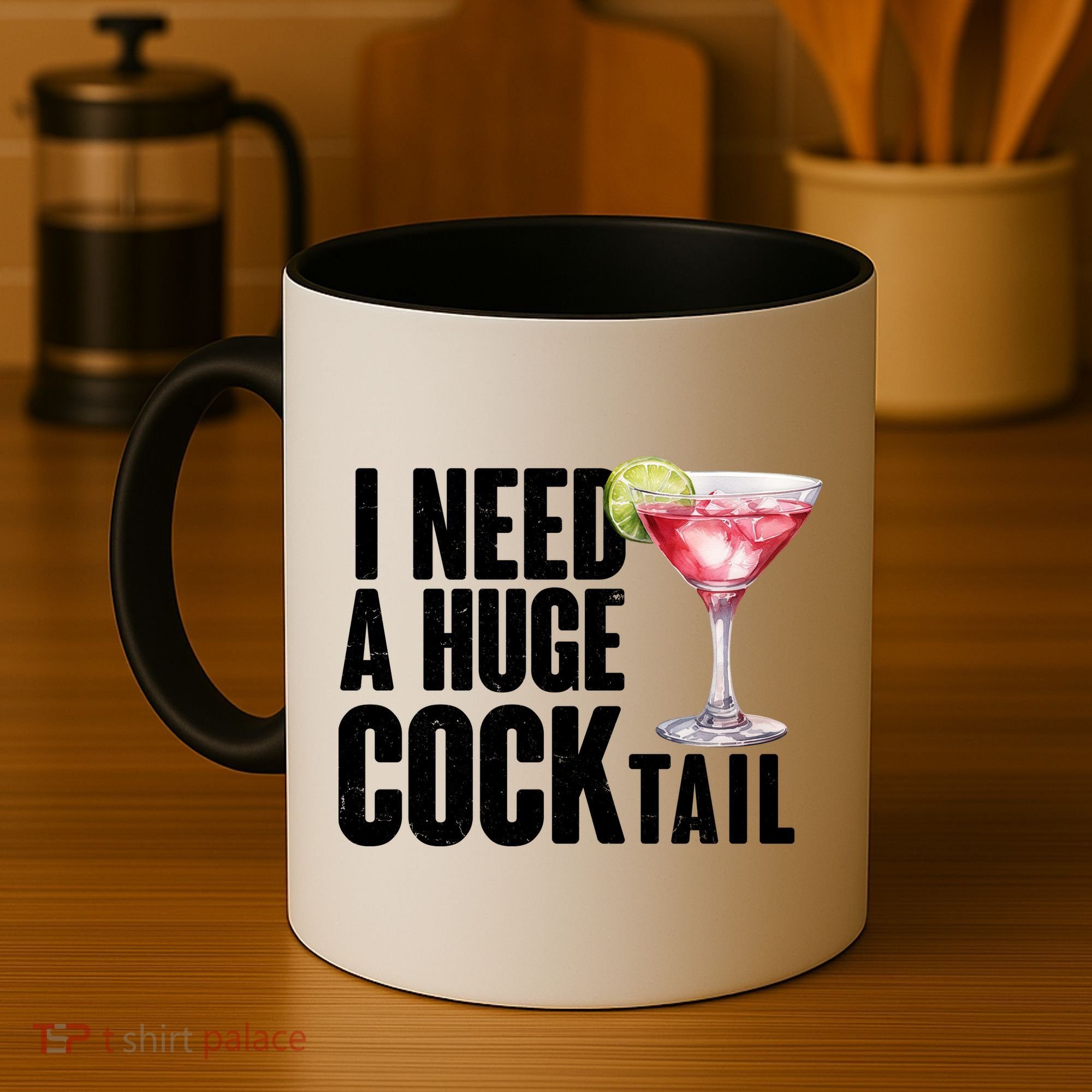 Funny I Need A Huge Cocktail Drink Humor Coffee Mug