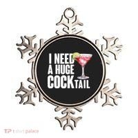 Funny I Need A Huge Cocktail Drink Humor Ornament thumb 0