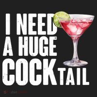Funny I Need A Huge Cocktail Drink Humor Hat thumb 2