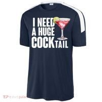 Funny I Need A Huge Cocktail Drink Humor Sport-Tek Competitor United Soccer Jersey thumb 2