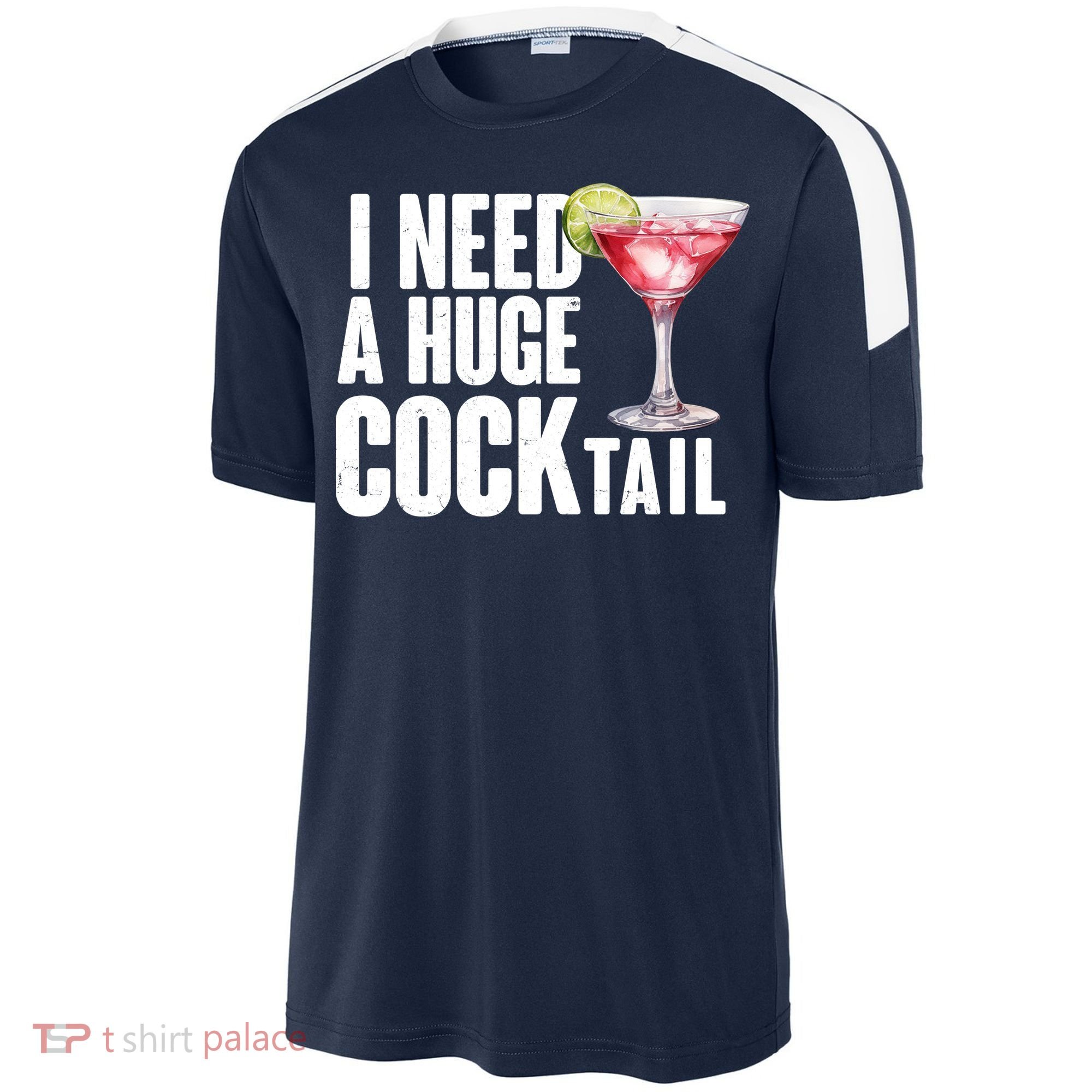 Funny I Need A Huge Cocktail Drink Humor Sport-Tek Competitor United Soccer Jersey
